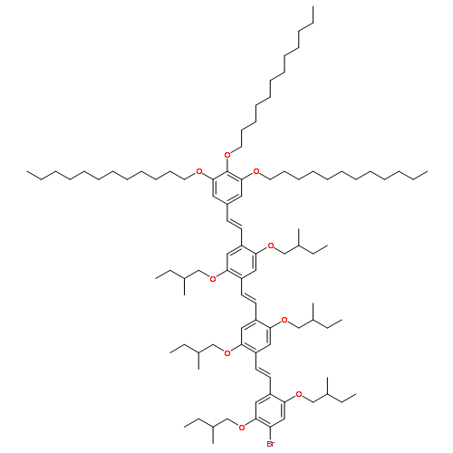 Benzene,1-[(1E)-2-[2,5-bis[(2S)-2-methylbutoxy]-4-[(1E)-2-[3,4,5-tris(dodecyloxy)phenyl]ethenyl]phenyl]ethenyl]-4-[(1E)-2-[4-bromo-2,5-bis[(2S)-2-methylbutoxy]phenyl]ethenyl]-2,5-bis[(2S)-2-methylbutoxy]-