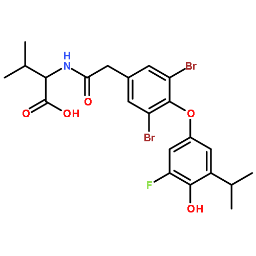 L-Valine,N-[[3,5-dibromo-4-[3-fluoro-4-hydroxy-5-(1-methylethyl)phenoxy]phenyl]acetyl]-