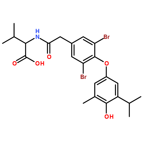 L-Valine,N-[[3,5-dibromo-4-[4-hydroxy-3-methyl-5-(1-methylethyl)phenoxy]phenyl]acetyl]-