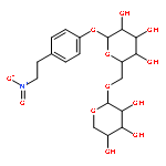 (2S,3R,4S,5S,6R)-2-[4-(2-nitroethyl)phenoxy]-6-[[(2S,3R,4S,5R)-3,4,5-trihydroxytetrahydropyran-2-yl]oxymethyl]tetrahydropyran-3,4,5-triol