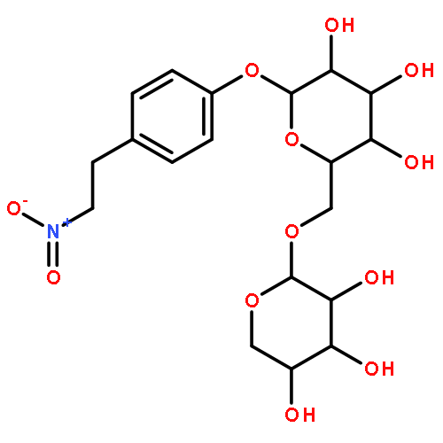 (2S,3R,4S,5S,6R)-2-[4-(2-nitroethyl)phenoxy]-6-[[(2S,3R,4S,5R)-3,4,5-trihydroxytetrahydropyran-2-yl]oxymethyl]tetrahydropyran-3,4,5-triol