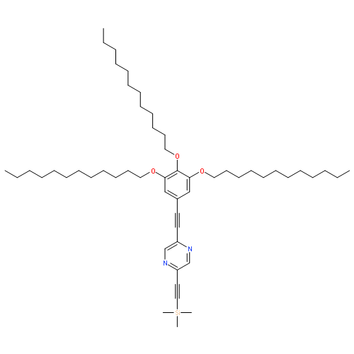 Pyrazine,2-[(trimethylsilyl)ethynyl]-5-[[3,4,5-tris(dodecyloxy)phenyl]ethynyl]-