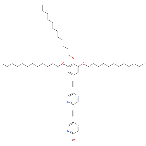 Pyrazine,2-[(5-bromopyrazinyl)ethynyl]-5-[[3,4,5-tris(dodecyloxy)phenyl]ethynyl]-