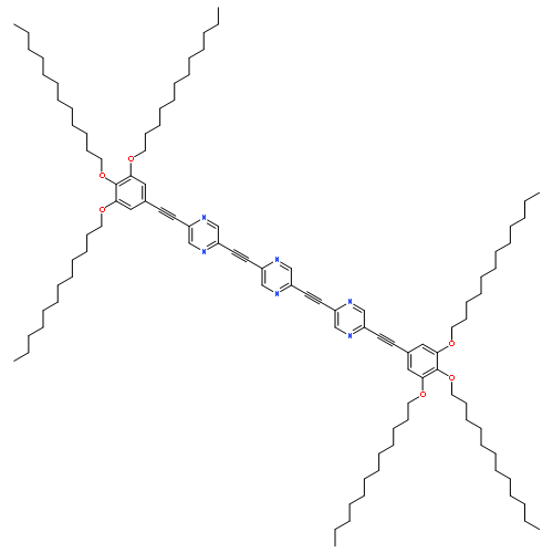 Pyrazine,2,5-bis[[5-[[3,4,5-tris(dodecyloxy)phenyl]ethynyl]pyrazinyl]ethynyl]-