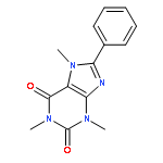 1H-Purine-2,6-dione, 3,7-dihydro-1,3,7-trimethyl-8-phenyl-