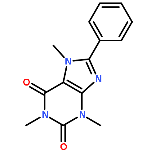 1H-Purine-2,6-dione, 3,7-dihydro-1,3,7-trimethyl-8-phenyl-