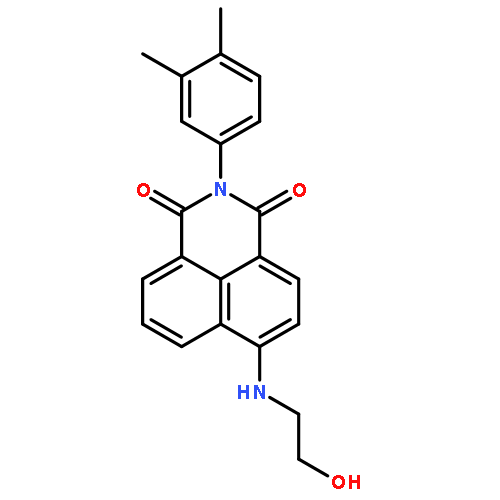 2-(3,4-dimethylphenyl)-6-[(2-hydroxyethyl)amino]-1H-benzo[de]isoquinoline-1,3(2H)-dione