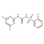 Benzenesulfonamide,2-chloro-N-[[(4,6-dimethyl-2-pyrimidinyl)amino]carbonyl]-