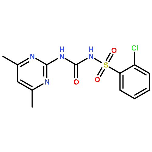 Benzenesulfonamide,2-chloro-N-[[(4,6-dimethyl-2-pyrimidinyl)amino]carbonyl]-