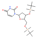 1-[(2R,5R)-4-[tert-butyl(dimethyl)silyl]oxy-5-[[tert-butyl(dimethyl)silyl]oxymethyl]tetrahydrofuran-2-yl]pyrimidine-2,4-dione