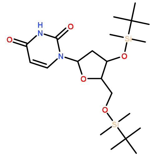 1-[(2R,5R)-4-[tert-butyl(dimethyl)silyl]oxy-5-[[tert-butyl(dimethyl)silyl]oxymethyl]tetrahydrofuran-2-yl]pyrimidine-2,4-dione