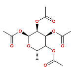 a-L-Galactopyranose, 6-deoxy-,1,2,3,4-tetraacetate