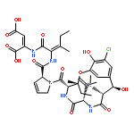 Aspartic acid, (bS)-3-chloro-b,5-dihydroxy-N-methyl-L-tyrosyl-3,4-didehydro-L-valyl-3-hydroxy-L-isoleucyl-3,4-didehydro-L-prolyl-(2E)-2,3-didehydroisoleucyl-2,3-didehydro-,cyclic (15®3)-ether, (2E)-