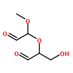 Propanal, 3-hydroxy-2-[(1S)-1-methoxy-2-oxoethoxy]-, (2R)-