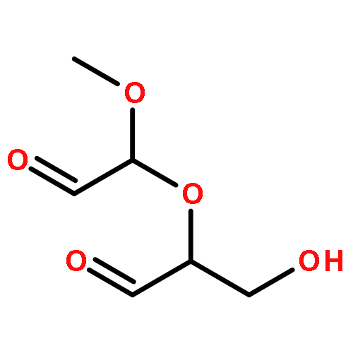 Propanal, 3-hydroxy-2-[(1S)-1-methoxy-2-oxoethoxy]-, (2R)-