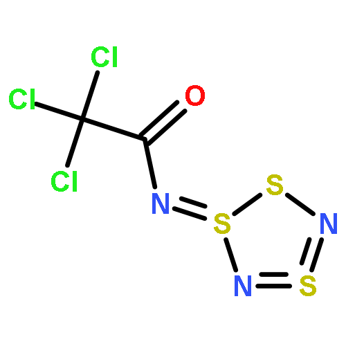 (NE)-2,2,2-trichloro-N-(1$l^{4},2,4$l^{4}-trithia-3,5-diazacyclopenta-3,4-dien-1-ylidene)acetamide