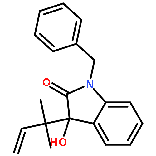 2H-Indol-2-one,3-(1,1-dimethyl-2-propenyl)-1,3-dihydro-3-hydroxy-1-(phenylmethyl)-