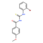 BENZAMIDE, N-[[(2-BROMOPHENYL)AMINO]THIOXOMETHYL]-4-METHOXY-