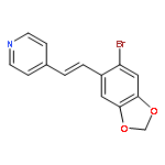 Pyridine, 4-[(1Z)-2-(6-bromo-1,3-benzodioxol-5-yl)ethenyl]-