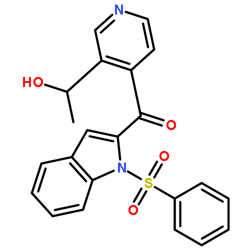 1H-Indole, 2-[[3-(1-hydroxyethyl)-4-pyridinyl]carbonyl]-1-(phenylsulfonyl)-