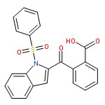 BENZOIC ACID, 2-[[1-(PHENYLSULFONYL)-1H-INDOL-2-YL]CARBONYL]-