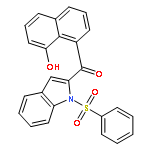 1H-INDOLE, 2-[(8-HYDROXY-1-NAPHTHALENYL)CARBONYL]-1-(PHENYLSULFONYL)-