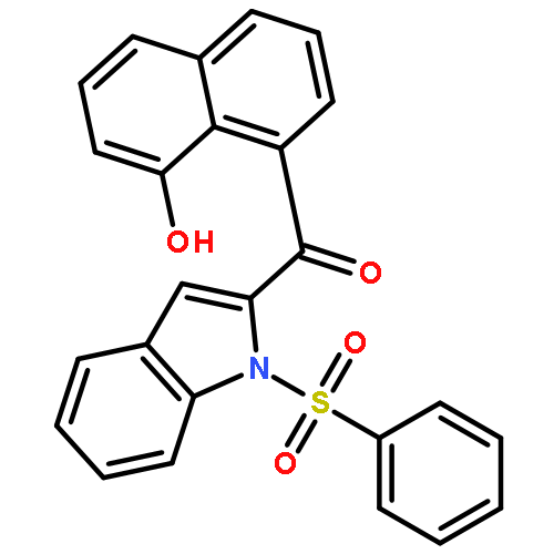 1H-INDOLE, 2-[(8-HYDROXY-1-NAPHTHALENYL)CARBONYL]-1-(PHENYLSULFONYL)-