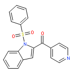 1H-Indole, 1-(phenylsulfonyl)-2-(4-pyridinylcarbonyl)-