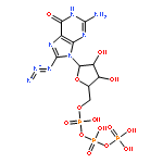 Guanosine 5'-(tetrahydrogen triphosphate), 8-azido-