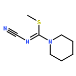 1-PIPERIDINECARBOXIMIDOTHIOIC ACID, N-CYANO-, METHYL ESTER