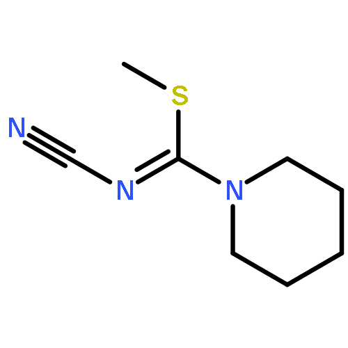 1-PIPERIDINECARBOXIMIDOTHIOIC ACID, N-CYANO-, METHYL ESTER