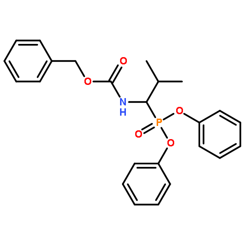 Carbamic acid, [1-(diphenoxyphosphinyl)-2-methylpropyl]-,phenylmethyl ester