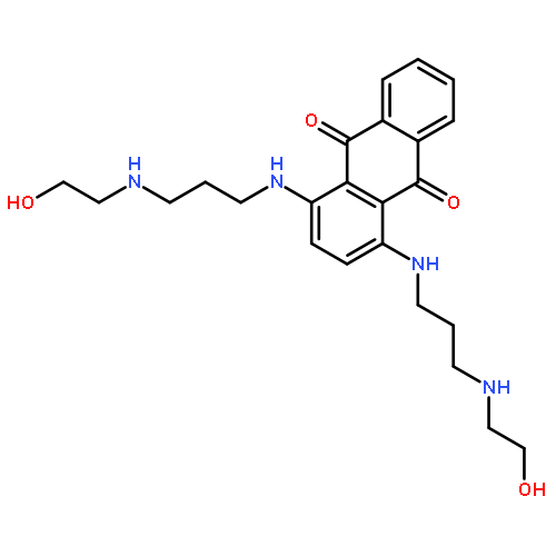 1,4-bis({3-[(2-hydroxyethyl)amino]propyl}amino)anthracene-9,10-dione