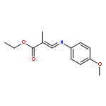 2-Propenoic acid, 3-[(4-methoxyphenyl)imino]-2-methyl-, ethyl ester