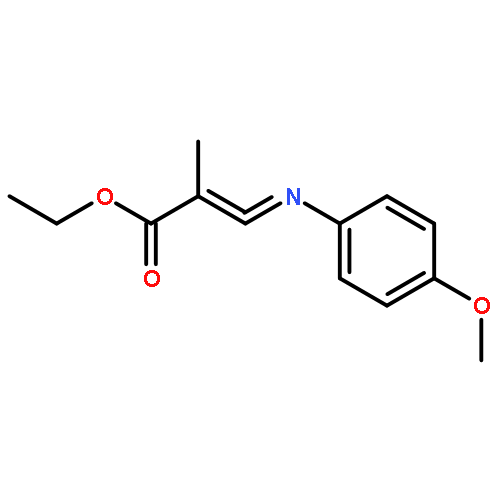 2-Propenoic acid, 3-[(4-methoxyphenyl)imino]-2-methyl-, ethyl ester