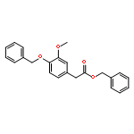 Benzeneacetic acid, 3-methoxy-4-(phenylmethoxy)-, phenylmethyl ester