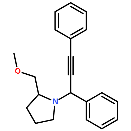 Pyrrolidine, 1-[(1S)-1,3-diphenyl-2-propynyl]-2-(methoxymethyl)-, (2S)-