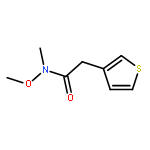 3-Thiopheneacetamide, N-methoxy-N-methyl-