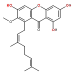 1-[(2Z)-3,7-dimethylocta-2,6-dien-1-yl]-3,6,8-trihydroxy-2-methoxy-9H-xanthen-9-one