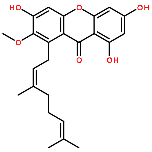 1-[(2Z)-3,7-dimethylocta-2,6-dien-1-yl]-3,6,8-trihydroxy-2-methoxy-9H-xanthen-9-one