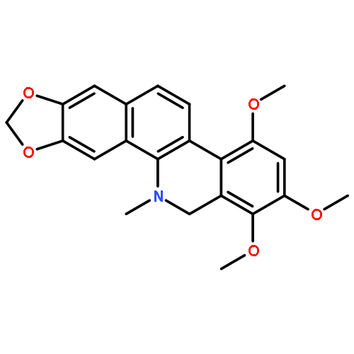 1,2,4-trimethoxy-12-methyl-12,13-dihydro-[1,3]dioxolo[4',5':4,5]benzo[1,2-c]phenanthridine