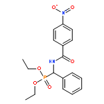 Phosphonic acid, [[(4-nitrobenzoyl)amino]phenylmethyl]-, diethyl ester