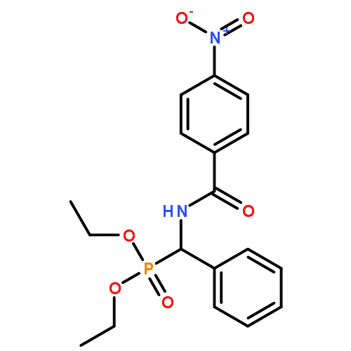 Phosphonic acid, [[(4-nitrobenzoyl)amino]phenylmethyl]-, diethyl ester