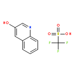 Methanesulfonic acid, trifluoro-, compd. with 3-quinolinol (1:1)