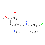 6-Quinazolinol, 4-[(3-chlorophenyl)amino]-7-methoxy-