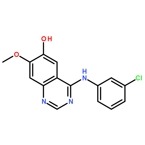 6-Quinazolinol, 4-[(3-chlorophenyl)amino]-7-methoxy-