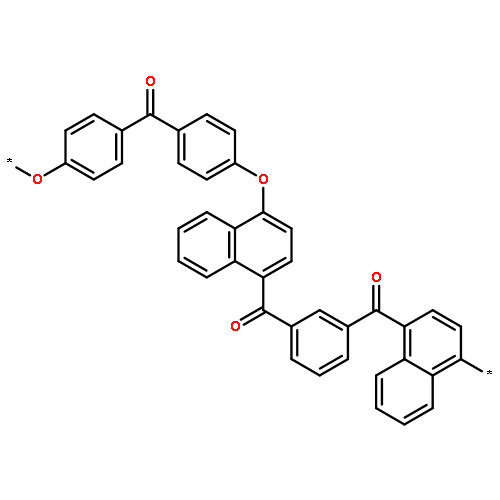 POLY(OXY-1,4-PHENYLENECARBONYL-1,4-PHENYLENEOXY-1,4-NAPHTHALENEDIYLCARBONYL-1,3-PHENYLENECARBONYL-1,4-NAPHTHALENEDIYL)