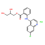 2,3-dihydroxypropyl 2-[(7-chloroquinolin-4-yl)amino]benzoate,hydrochloride