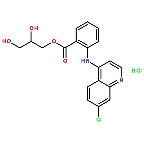 2,3-dihydroxypropyl 2-[(7-chloroquinolin-4-yl)amino]benzoate,hydrochloride