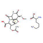 (6R,7R)-3-[(carbamoyloxy)methyl]-7-{[(2Z)-2-(furan-2-yl)-2-(methoxyimino)acetyl]amino}-8-oxo-5-thia-1-azabicyclo[4.2.0]oct-2-ene-2-carboxylic acid - lysine (1:1)